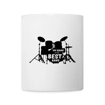 Meilleur groupe musique musiciens de batterie rengaine cadeau - Mug blanc - blanc - Devant