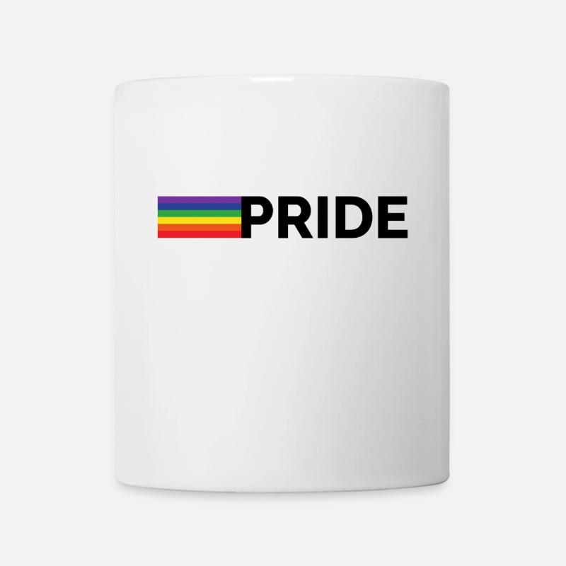 Fierté | Arc-en-ciel | LGBT - Mug blanc - blanc