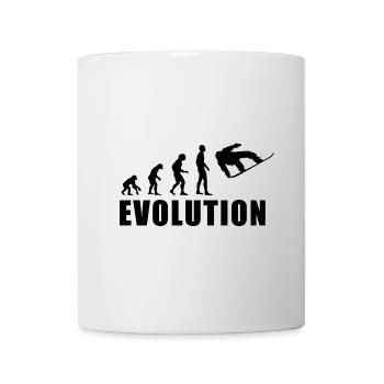 EVOLUTION SNOWBOARD Schnee Winter Geschenk - Tasse - Weiß - Vorne