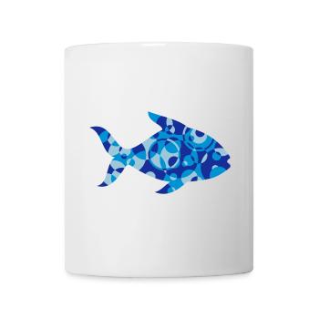Fisch aus Formen und Muster - Tasse - Weiß - Vorne