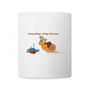 Escargot Sherlock Holmes - Mug blanc - blanc - Devant