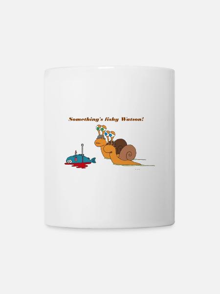 Escargot Sherlock Holmes - Mug blanc - blanc