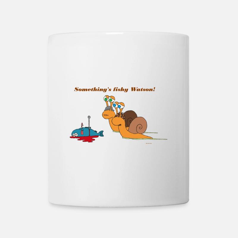 Sherlock Holmes snail - Mug - white