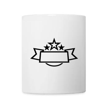 sterne banner - Tasse - Weiß - Vorne