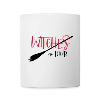 Witches on tour - Party, Fasching, Halloween - Tasse - Weiß - Vorne
