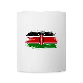 Kenia Flagge / Geschenk Kenya Afrika Nairobi - Tasse - Weiß - Vorne