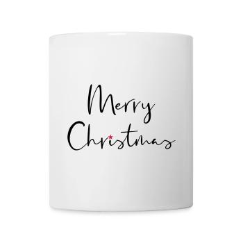 Merry Christmas Stern Geschenk Weihnachten - Tasse - Weiß - Vorne