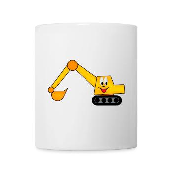 süßer Bagger für Kinder - Tasse - Weiß - Vorne