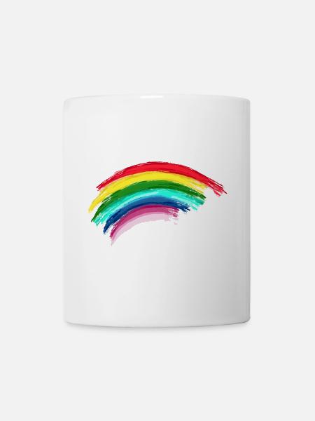 Rainbow Regenbogen Hope - Tasse - Weiß