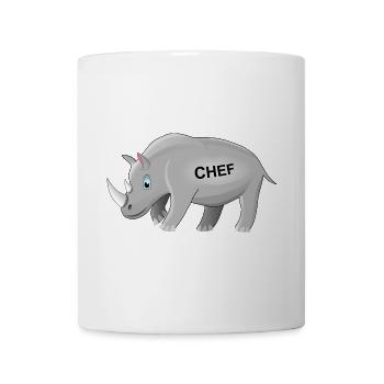 Rhino, patron, rhino, patron, PDG, cadeau drôle - Mug blanc - blanc - Devant