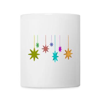 weihnachten sterne - Tasse - Weiß - Vorne