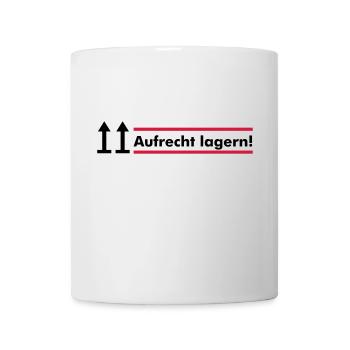 aufrecht lagern - Tasse - Weiß - Vorne