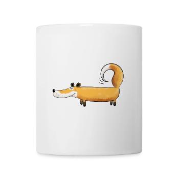 Cadeau drôle de motif d'animal de bande dessinée I de renards - Mug blanc - blanc - Devant