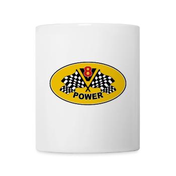 V8 Engine - Mug blanc - blanc - Devant