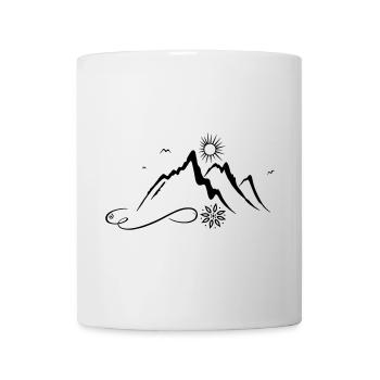 Montagne, randonnée, alpinisme - Mug blanc - blanc - Devant