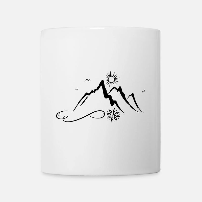 Montagne, randonnée, alpinisme - Mug blanc - blanc