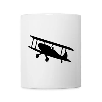 avion - Mug blanc - blanc - Devant
