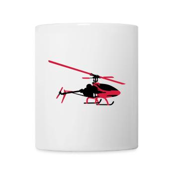 modèle d'hélicoptère - Mug blanc - blanc - Devant
