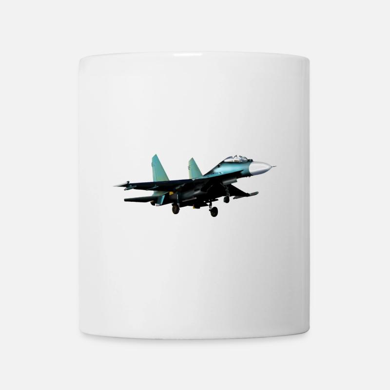 Jet Su-27 - Mug blanc - blanc