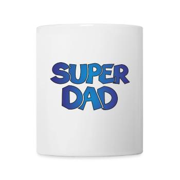 Super Dad Papa Vater Geschenk Geburtstag - Tasse - Weiß - Vorne