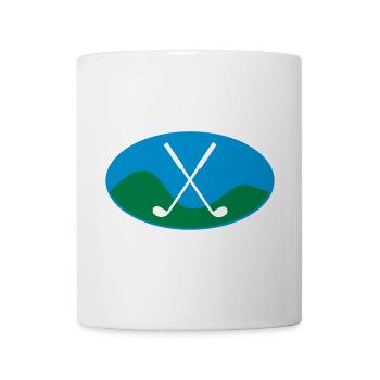 golf - Tasse - Weiß - Vorne