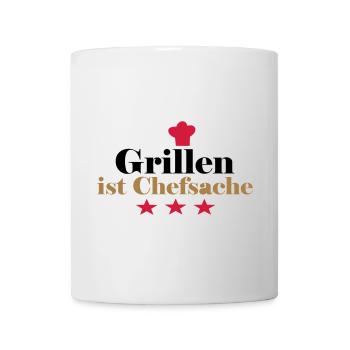 grillen ist chefsache - Tasse - Weiß - Vorne