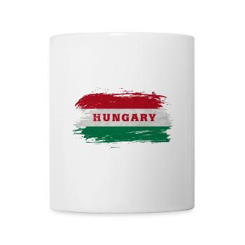 Ungarn Vintage Flagge / Geschenk Budapest - Tasse - Weiß - Vorne