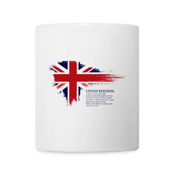 Brushstroke Union Jack Flag - Mug - white - Front