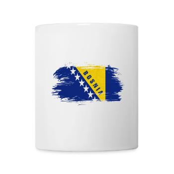 Bosnien Vintage Flagge / Geschenk Sarajevo - Tasse - Weiß - Vorne