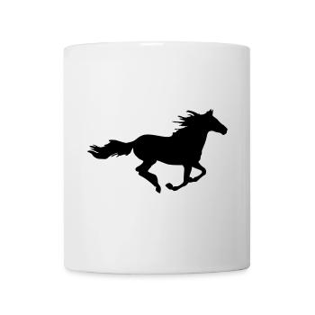 Horses, horse, riding,pony, cowboy, trot, Gallop - Mug - white - Front