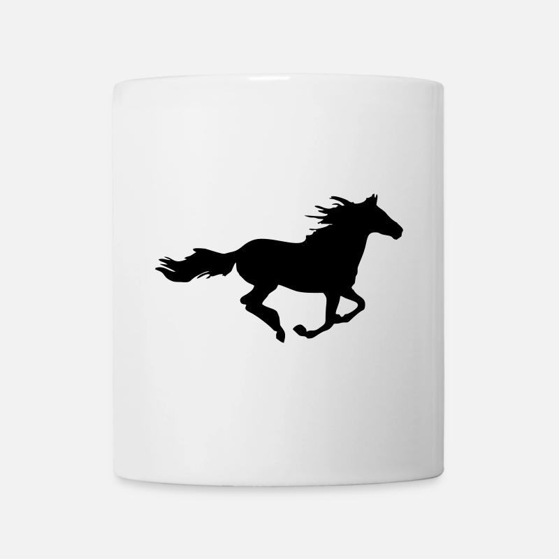 Chevaux,cheval,équitation,poney,cow-boy,trot,galop - Mug blanc - blanc
