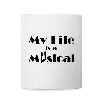 Musical Musik Theater Bühne Fan - Tasse - Weiß - Vorne