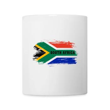 Afrique du Sud drapeau / Cadeau du Cap Johannesburg - Mug blanc - blanc - Devant