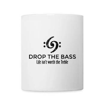 Drop the Bass 69 Vintage Black - Tasse - Weiß - Vorne