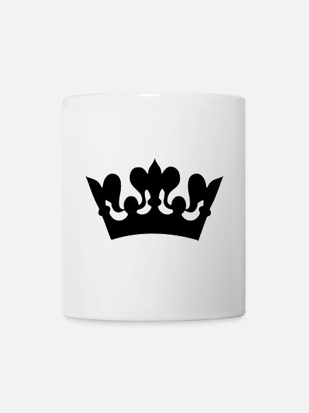 Image d’un dessin de couronne # - Mug blanc - blanc
