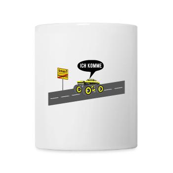Schule ich komme - Tasse - Weiß - Vorne