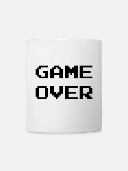 Game Over / Geek / Gaming / Gamer / Gamer / Player - Mug blanc - blanc