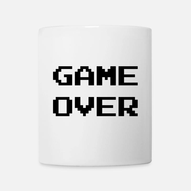 Game Over / Geek / Gaming / Gamer / Gamer / Player - Mug blanc - blanc