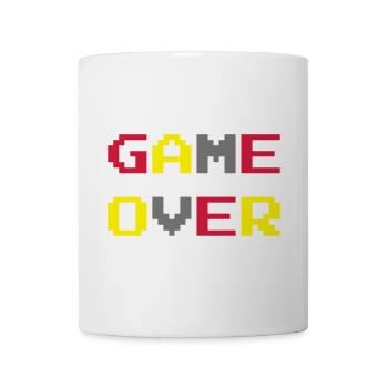 Game Over / Geek / Gaming / Gamer / Gamer / Player - Tasse - Weiß - Vorne