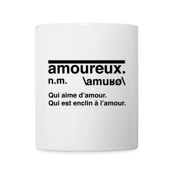 Définition amoureux style dictionnaire - Mug blanc - blanc - Devant