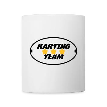 Go-Kart / Karting / Kart / Fahrer - Tasse - Weiß - Vorne