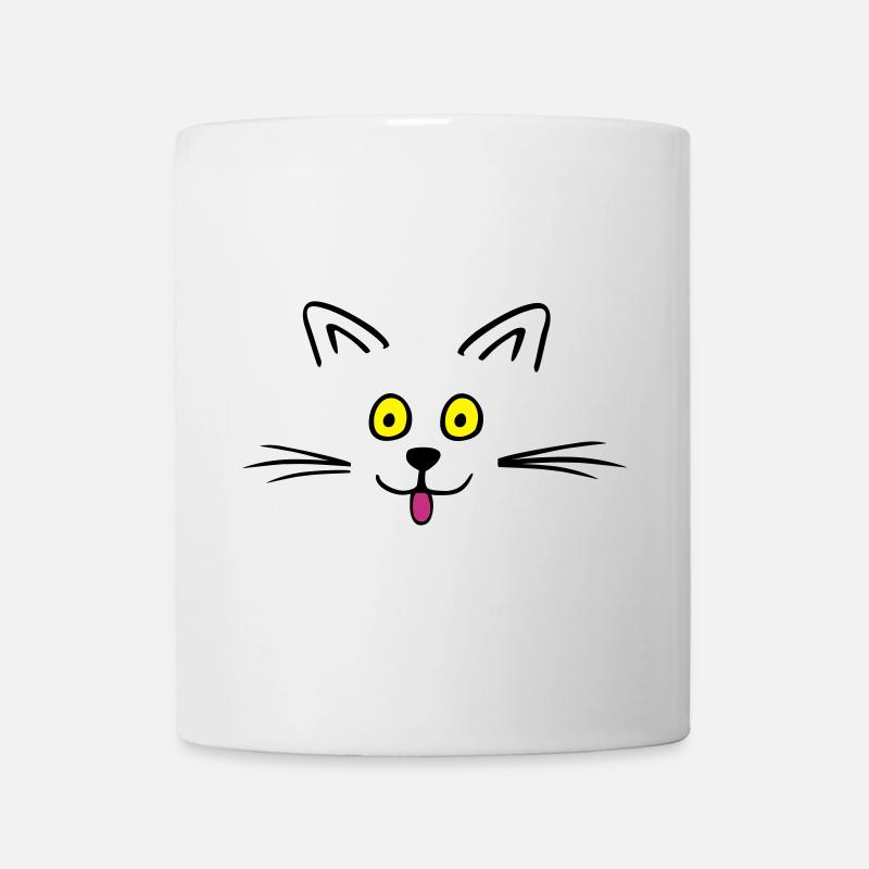 Funny cute cat - Mug blanc - blanc