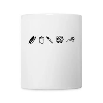 Veggies, Vegetarian, Vegan (cheap!) - Mug - white - Front