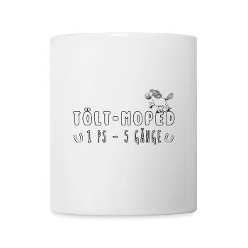 Tölt Moped Islandpferd Pferde Sprüche - Tasse - Weiß - Vorne