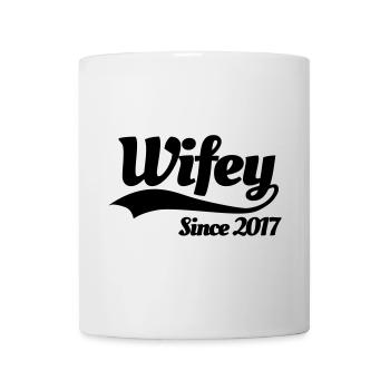 Wifey since 2017 (couples) - Tasse - Weiß - Vorne