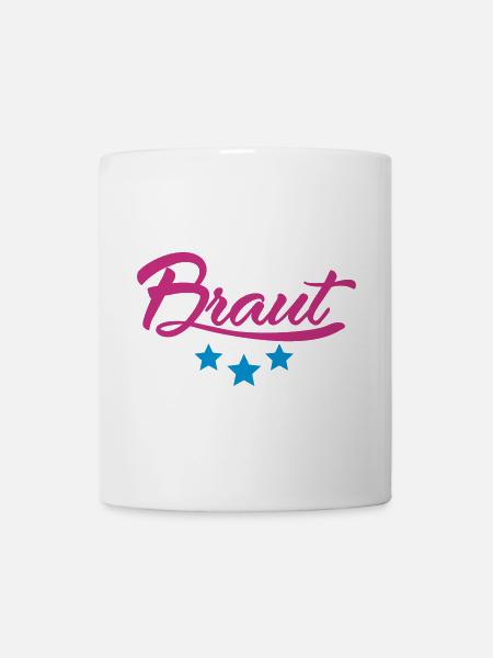 Braut Sterne - Tasse - Weiß
