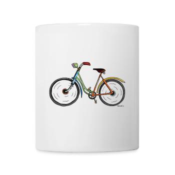 Schönes Fahrrad - Fahrräder - Gefährt - Rad - Tasse - Weiß - Vorne