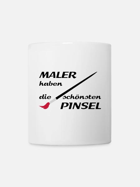 maler handwerker - Tasse - Weiß