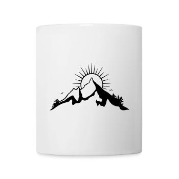 Berg, Wandern, Bergsteigen, hiking, mountain - Tasse - Weiß - Vorne