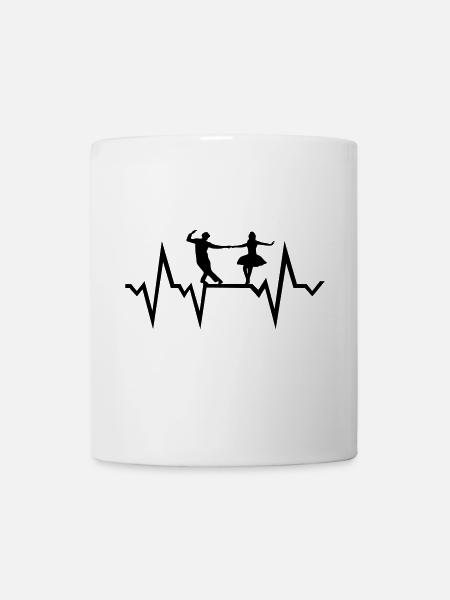 Dancing, dancers and heartbeat - Mug blanc - blanc